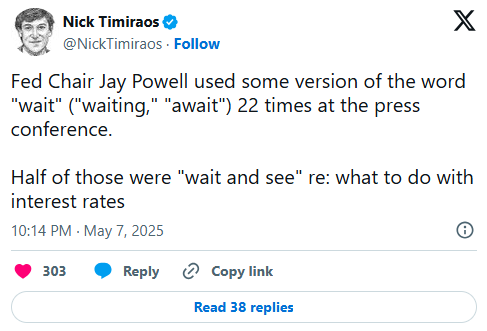 元富投资 “等待”一词念叨了22遍！迟迟不敢降息的鲍威尔到底在怕啥？